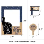 Big Dot of Happiness My Dad is Rad - Father's Day Selfie Photo Booth Picture - Printed Sturdy Material