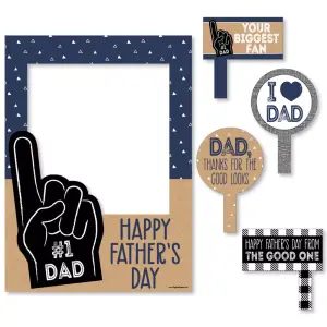 Big Dot of Happiness My Dad is Rad - Father's Day Selfie Photo Booth Picture - Printed Sturdy Material