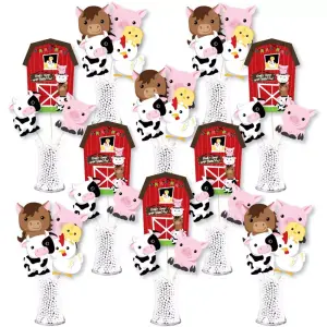 Big Dot of Happiness 35 Pieces - Farm Animals Showstopper Table Toppers