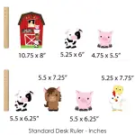 Big Dot of Happiness 35 Pieces - Farm Animals Showstopper Table Toppers