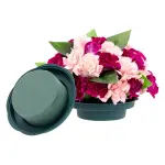 Juvale (4.7 x 2 in) Wedding Decorations 6-Pack Wet Round Green Foam for Flower Arrangements,