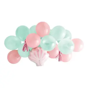 Spritz17-Count (Pink/Teal) Mermaid Balloon Pack