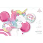 Anagram5-Pack Enchanted Unicorn Birthday Balloon Bouquet