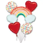 AnagramRetro Rainbow Balloon Bouquet