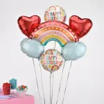 AnagramRetro Rainbow Balloon Bouquet