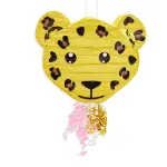 Blue Panda (16.5 x 13 x 3 In) Small - Pull String Leopard Pinata