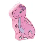 Blue Panda 16.5 x 13.0 x 3.0 in - Pink Dinosaur Pinata for Girls T-Rex Themed