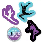 Big Dot of Happiness 24 Count Must Dance to the Beat - Dance Shaped Cut Outs