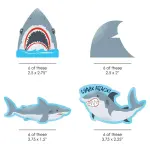 Big Dot of Happiness 24-Count Shark Zone Cut-Outs