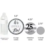 Big Dot of Happiness 27-Count We Still Do - 25th Wedding Anniversary Giant Circle Confetti