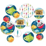 Big Dot of Happiness 27-Count Let's Go Fishing Giant Circle Confetti