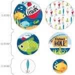 Big Dot of Happiness 27-Count Let's Go Fishing Giant Circle Confetti