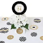 Big Dot of Happiness 27-Count Large Confetti - 2024 Gold Graduation Party Giant Circle Confetti - Party Decorations