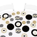 Big Dot of Happiness 27-Count Large Confetti - 2024 Gold Graduation Party Giant Circle Confetti - Party Decorations