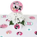 Big Dot of Happiness 27-Count Pawty Like a Puppy Girl - Giant Circle Confetti