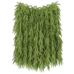 Beistle 36-inch (W) x 24-inch (L) Tropical Fern Leaf Hula Skirt Green