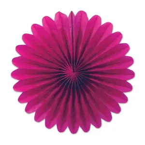 Beistle (18 per pack) 6-Inch Mini Tissue Fan Cerise