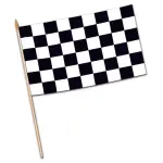 Beistle 6-Pack (11-Inch x 18-Inch) Racing Checkered Flag