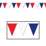 Beistle (17-Inch x 120-Feet) Patriotic Outdoor Pennant Banner