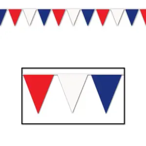 Beistle (17-Inch x 120-Feet) Patriotic Outdoor Pennant Banner