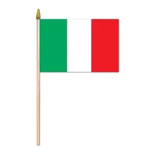 Beistle 13-Pack (4-inch x 6-inch) Rayon Italian Flag