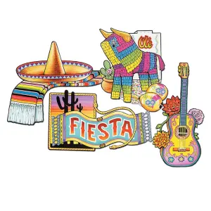 Beistle 12-Pack Fiesta Cutouts