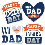 Big Dot of Happiness 20-Set Happy Father's Day - Decorations DIY We Love Dad Party Essentials