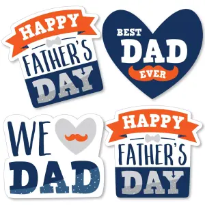 Big Dot of Happiness 20-Set Happy Father's Day - Decorations DIY We Love Dad Party Essentials