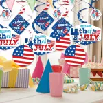 Big Dot of Happiness 40-Set Firecracker 4th of July - Party Hanging Decor