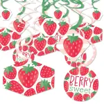 Big Dot of Happiness 40-Set Berry Sweet Strawberry