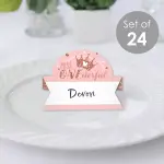 Big Dot of Happiness 24-Set 1st Birthday Little Miss Onederful Place Cards