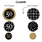 Big Dot of Happiness 30-Set Adult 50th Birthday - Gold Terrific Table Centerpiece Kit