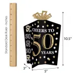 Big Dot of Happiness 30-Set Adult 50th Birthday - Gold Terrific Table Centerpiece Kit