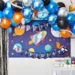 Blue Panda 102-Piece Solar System Party Decor Set