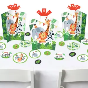 Big Dot of Happiness 30-Count Jungle Party Animals