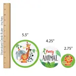 Big Dot of Happiness 30-Count Jungle Party Animals