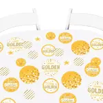 Big Dot of Happiness 27-Count Golden Birthday Giant Circle Confetti