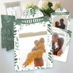 Big Dot of Happiness 12-Set (4x6 Picture Display) Boho Botanical Paper Photo Frames