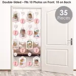 Big Dot of Happiness 35-Pieces 1st Birthday Little Miss Onederful Vertical Photo Garland