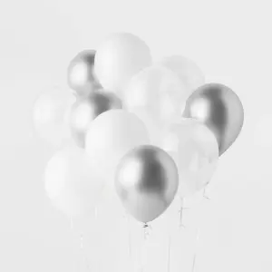 Spritz20-Count Silver Chrome Balloons