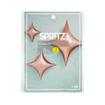 Spritz3-Count Rose Gold Quadrangle Star Foil Balloons