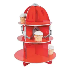 Fun Express Fire Hydrant 3 tiers Cupcake/Dessert Holder