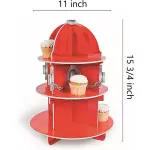 Fun Express Fire Hydrant 3 tiers Cupcake/Dessert Holder