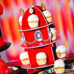 Fun Express Fire Hydrant 3 tiers Cupcake/Dessert Holder