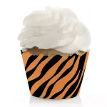 Big Dot of Happiness 12-Set Party Cupcake Wrappers Tiger Print