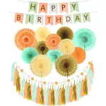 Meant2tobe 45-Piece Happy Birthday Wall Banner