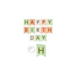 Meant2tobe 45-Piece Happy Birthday Wall Banner