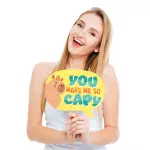 Big Dot of Happiness 20-Count Capy Birthday - Capybara Party Photo Booth Props Kit