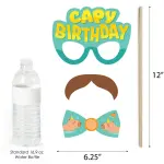 Big Dot of Happiness 20-Count Capy Birthday - Capybara Party Photo Booth Props Kit