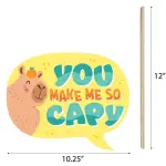 Big Dot of Happiness 20-Count Capy Birthday - Capybara Party Photo Booth Props Kit